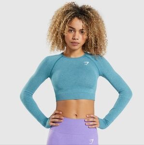 Gymshark Vital Seamless 2.0 In Teal Marl, Small